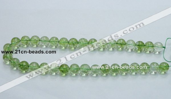 COQ02 16 inches 12mm round dyed olive quartz beads wholesale