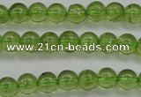 COQ202 15.5 inches 4mm - 5mm round natural olive quartz beads