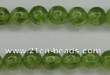 COQ203 15.5 inches 6mm - 7mm round natural olive quartz beads