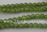 COQ52 15.5 inches 6mm round natural olive quartz beads wholesale