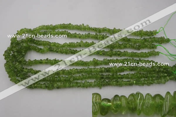 COQ61 15.5 inches 3*7mm natural olive quartz chips beads wholesale