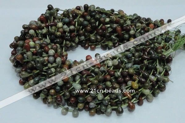 COS02 15.5 inches 6*10mm teardrop ocean stone beads wholesale