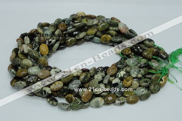 COS04 15.5 inches 10*14mm oval ocean stone beads wholesale