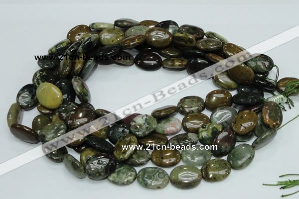 COS06 15.5 inches 15*20mm oval ocean stone beads wholesale