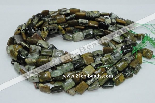 COS08 15.5 inches 12*16mm rectangle ocean stone beads wholesale