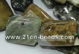 COS09 15.5 inches 18*25mm rectangle ocean stone beads wholesale