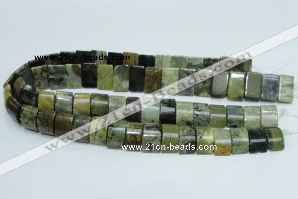 COS12 15.5 inches 12*20mm double drilled ocean stone beads wholesale