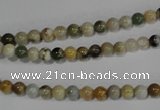 COS160 15.5 inches 4mm round ocean stone beads wholesale