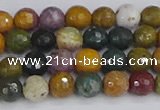 COS201 15.5 inches 6mm faceted round ocean jasper beads