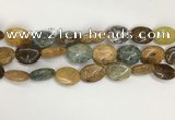 COS259 15.5 inches 12*16mm oval ocean stone beads wholesale