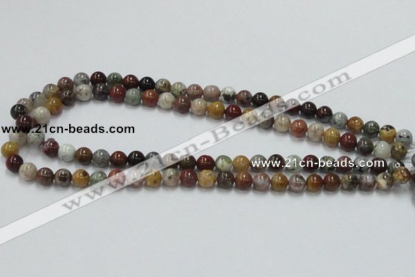 COS39 15.5 inches 8mm round ocean stone beads wholesale