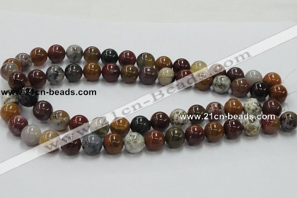 COS41 15.5 inches 12mm round ocean stone beads wholesale