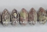 COT08 15.5 inches 10*20mm rondelle osmanthus stone beads