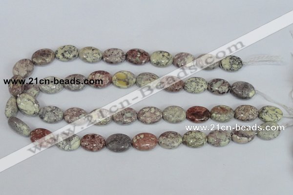 COT09 15.5 inches 13*18mm oval osmanthus stone beads wholesale