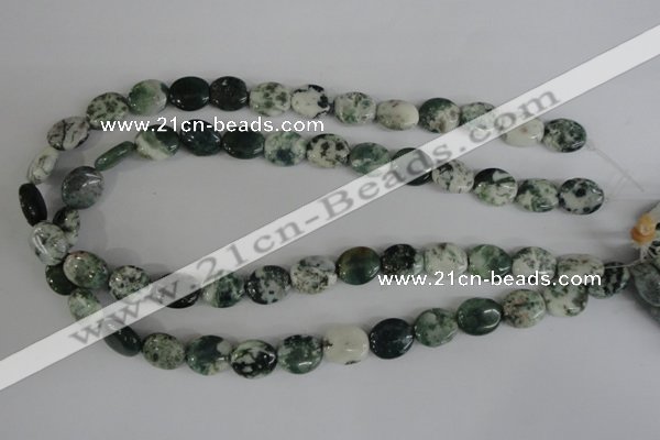 COV100 15.5 inches 12*14mm oval tree agate beads wholesale