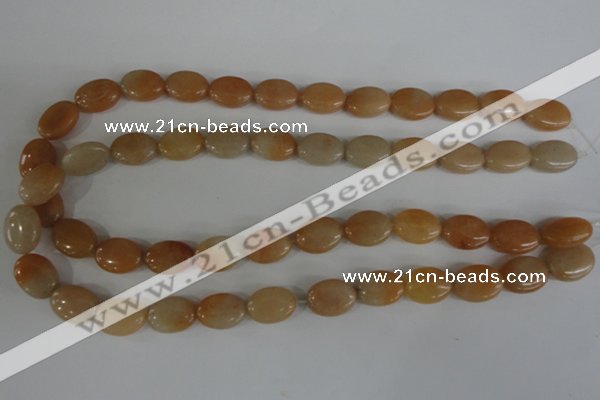 COV101 15.5 inches 12*16mm oval pink aventurine beads wholesale