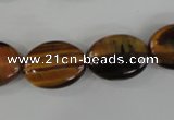 COV128 15.5 inches 13*18mm oval yellow tiger eye beads wholesale