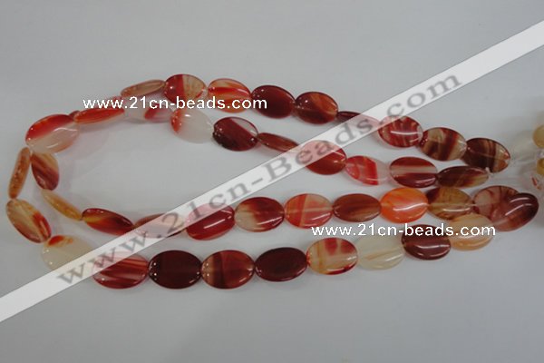 COV129 15.5 inches 13*18mm oval red agate beads wholesale