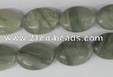 COV136 15.5 inches 13*18mm oval seaweed quartz beads wholesale