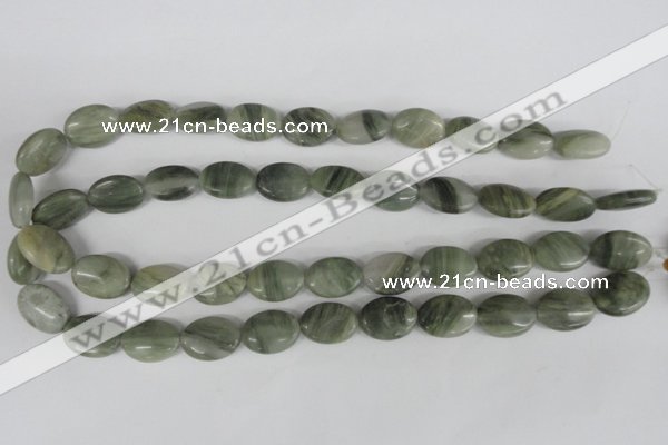 COV136 15.5 inches 13*18mm oval seaweed quartz beads wholesale