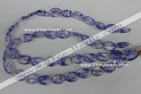 COV143 15.5 inches 13*18mm oval watermelon blue beads wholesale