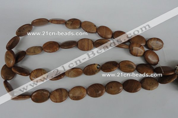 COV153 15.5 inches 15*20mm oval grain stone beads wholesale