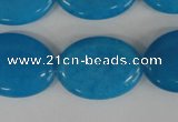 COV161 15.5 inches 18*25mm oval candy jade beads wholesale