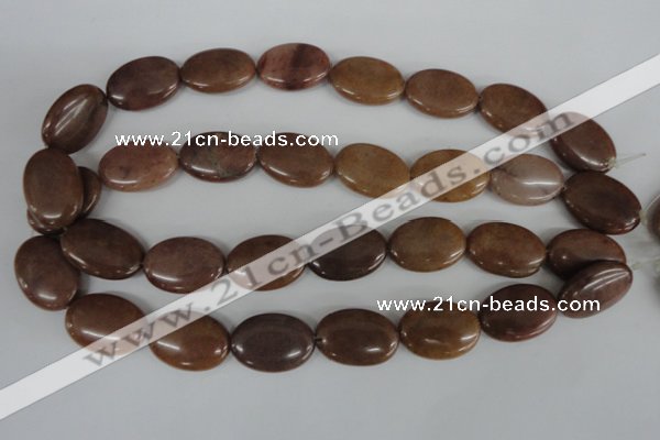 COV162 15.5 inches 18*25mm oval candy jade beads wholesale