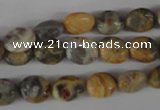 COV26 15.5 inches 8*10mm oval crazy lace agate beads wholesale