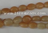 COV47 15.5 inches 8*10mm oval pink aventurine beads wholesale