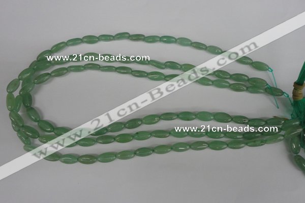 COV59 15.5 inches 6*12mm oval green aventurine beads wholesale