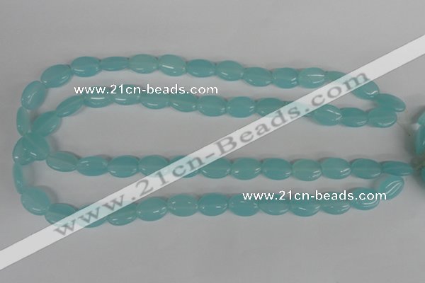 COV61 15.5 inches 10*14mm oval candy jade beads wholesale