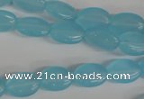 COV62 15.5 inches 10*14mm oval candy jade beads wholesale