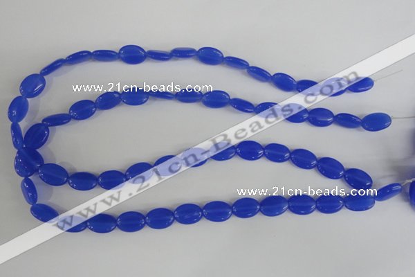 COV64 15.5 inches 10*14mm oval candy jade beads wholesale