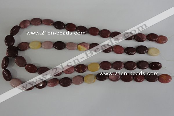 COV78 15.5 inches 10*14mm oval mookaite gemstone beads wholesale