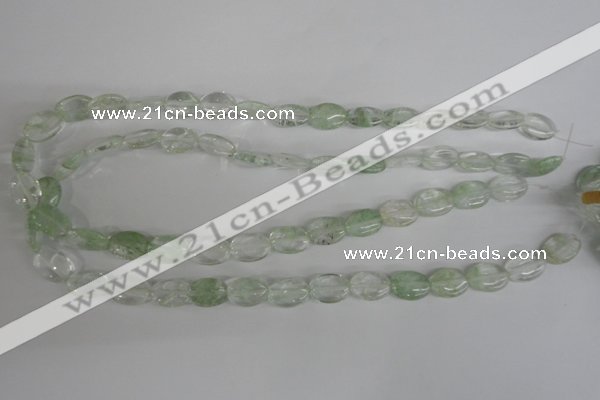 COV92 15.5 inches 10*14mm oval watermelon green beads wholesale