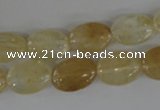 COV93 15.5 inches 10*14mm oval watermelon yellow beads wholesale