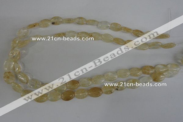 COV93 15.5 inches 10*14mm oval watermelon yellow beads wholesale