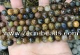 CPB1066 15.5 inches 6mm faceted round natural pietersite beads