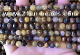 CPB1081 15.5 inches 6mm faceted round pietersite gemstone beads