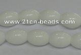 CPB17 15.5 inches 10*14mm rice white porcelain beads wholesale