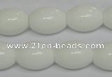 CPB20 15.5 inches 15*20mm rice white porcelain beads wholesale