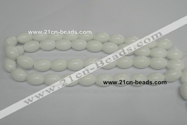 CPB20 15.5 inches 15*20mm rice white porcelain beads wholesale