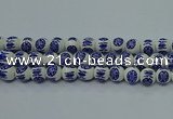 CPB532 15.5 inches 8mm round Painted porcelain beads