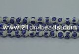 CPB535 15.5 inches 14mm round Painted porcelain beads