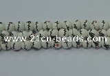 CPB555 15.5 inches 14mm round Painted porcelain beads