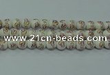 CPB572 15.5 inches 8mm round Painted porcelain beads