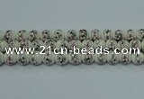 CPB605 15.5 inches 14mm round Painted porcelain beads