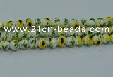 CPB732 15.5 inches 8mm round Painted porcelain beads