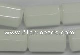 CPB78 15.5 inches 15*25mm column white porcelain beads wholesale